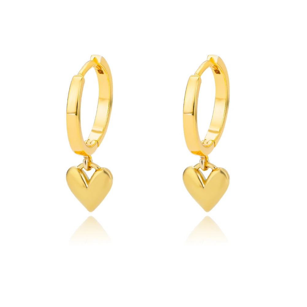 Pendientes de corazón de ópalo rojo para mujer, pendiente de acero inoxidable de Color dorado, tendencia 2024, nuevo en joyería Piercing para oreja, envío gratuito