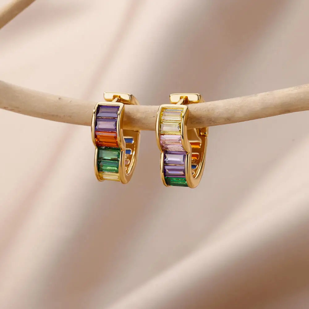Pendientes de corazón de lujo para mujer, aretes de acero inoxidable de circonita cúbica, tendencia elegante, joyería estética de boda para pareja, 2024