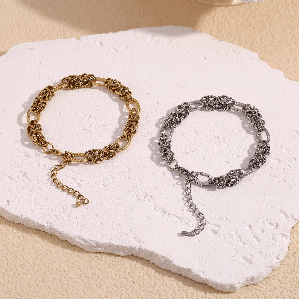 Pulsera de tobillo dorada Belle
