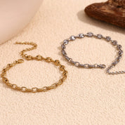 Tobillera elegante chapada