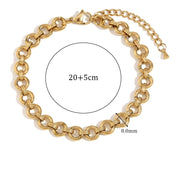 Pulsera de tobillo Belle de acero inoxidable