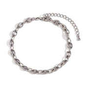 Tobillera elegante chapada