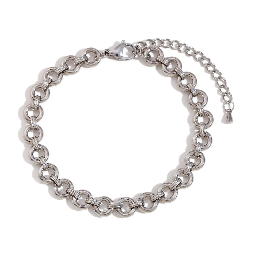 Pulsera de tobillo Belle de acero inoxidable