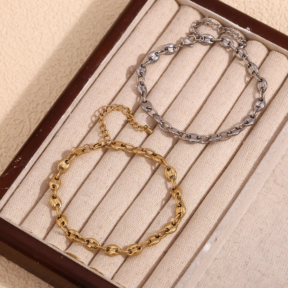 Tobillera elegante chapada