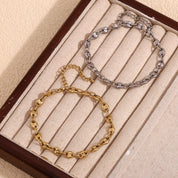 Tobillera elegante chapada