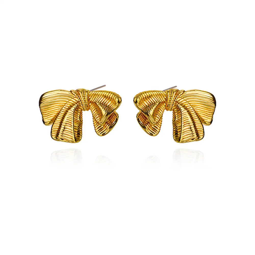 Pendientes de mariposa de circón para mujer, Pendientes de mariposa de Color dorado de acero inoxidable, joyería de tendencia para chica y2k