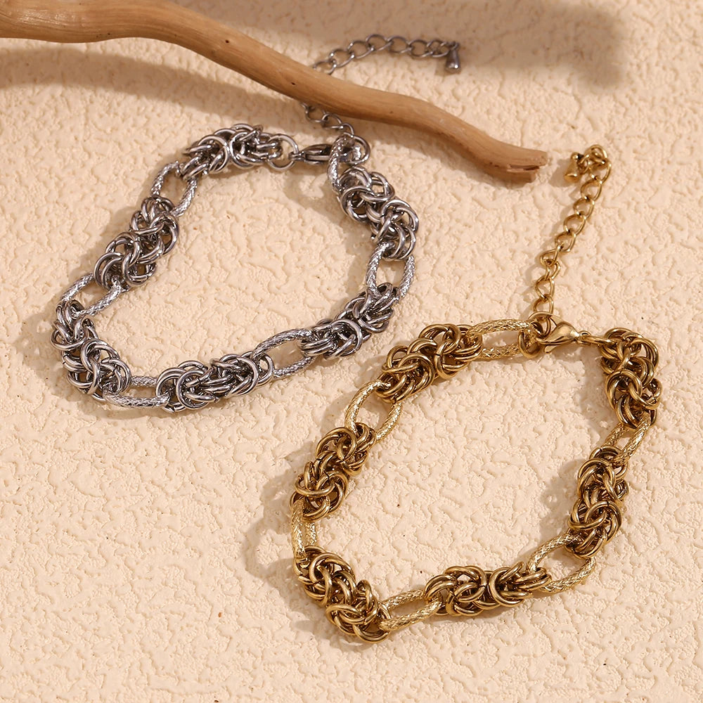 Pulsera de tobillo dorada Belle