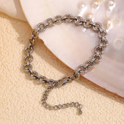 Pulsera de tobillo Belle de acero inoxidable