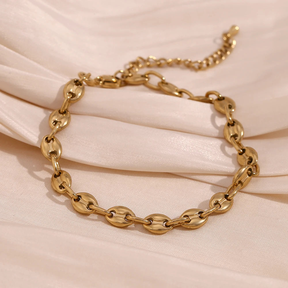 Tobillera elegante chapada