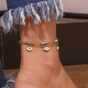 Pulsera de tobillo con ojo malvado