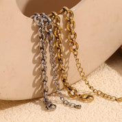 Pulsera de tobillo Belle de acero inoxidable