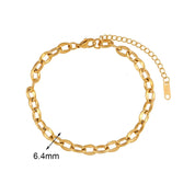 Pulsera de tobillo de acero inoxidable