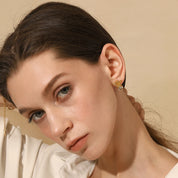 E.B.belle-pendientes de tuerca de Ángel Cupido con circonita brillante para mujer y hombre, joyería elegante de acero inoxidable para fiesta y Día de San Valentín, venta al por mayor