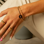 Anillo de bloque MNML - Oro
